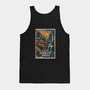 Stay at the Last Homely House - Vintage Travel Poster - Fantasy Tank Top